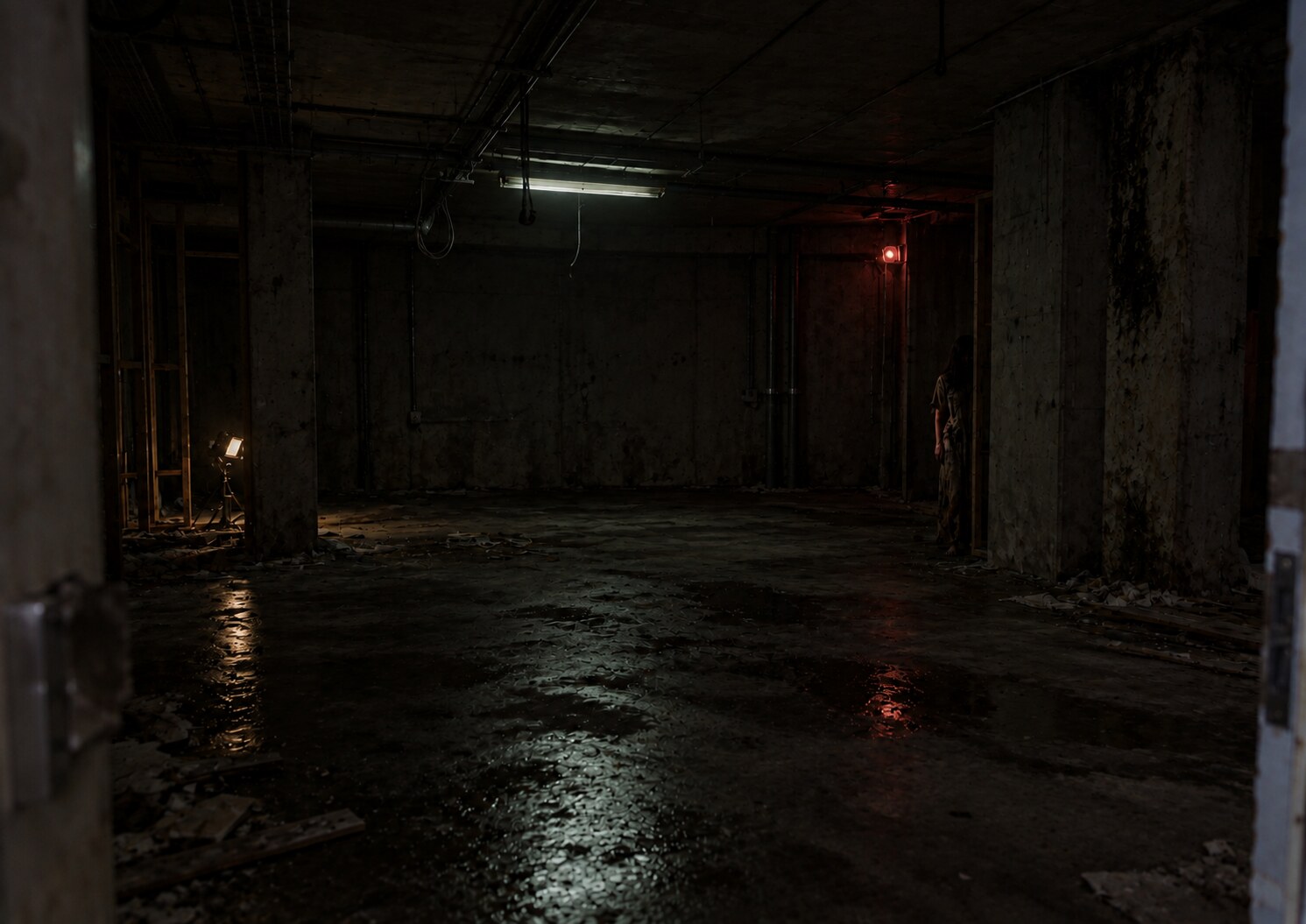 Wing C — the flooded lower corridor.